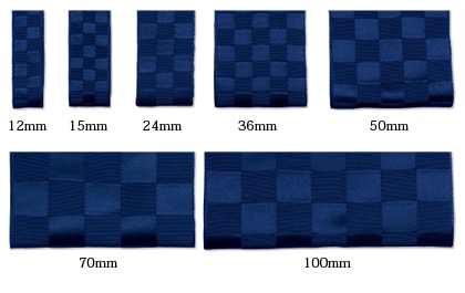 チェスサテンリボンサイズ表